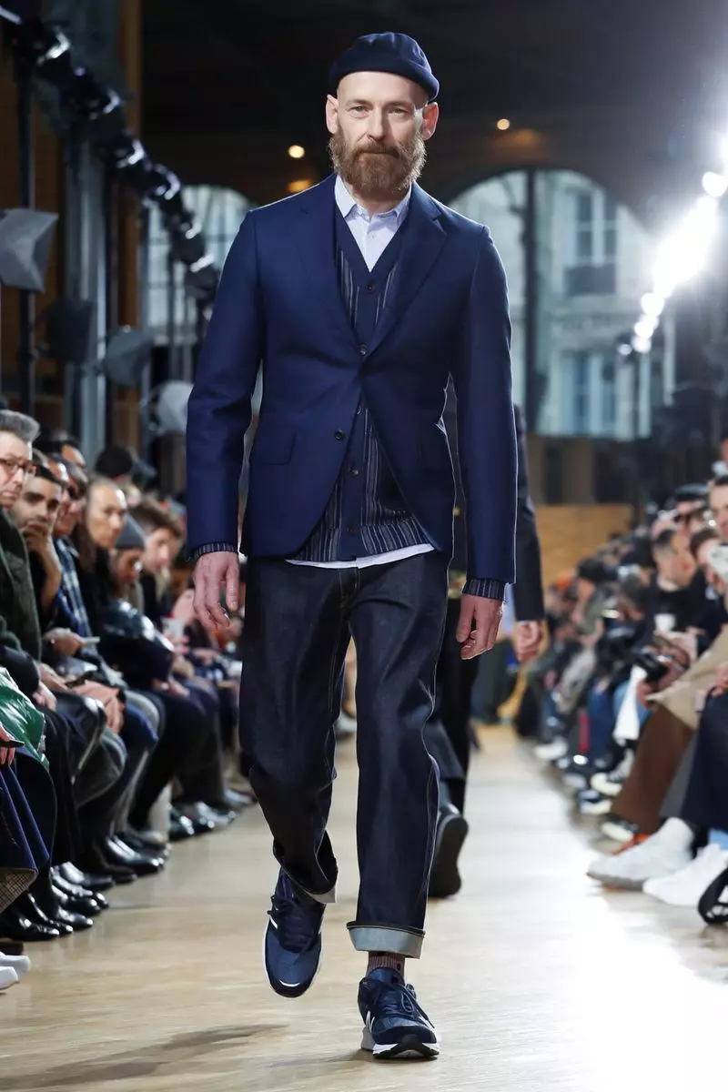 Junya Watanabe Menswear Majira ya Baridi 2019 Paris27