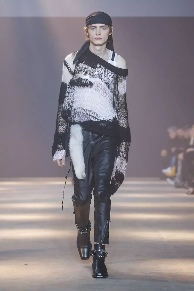 Ann Demeulemeester Vira Vesto Aŭtuno Vintro 2019 Parizo18