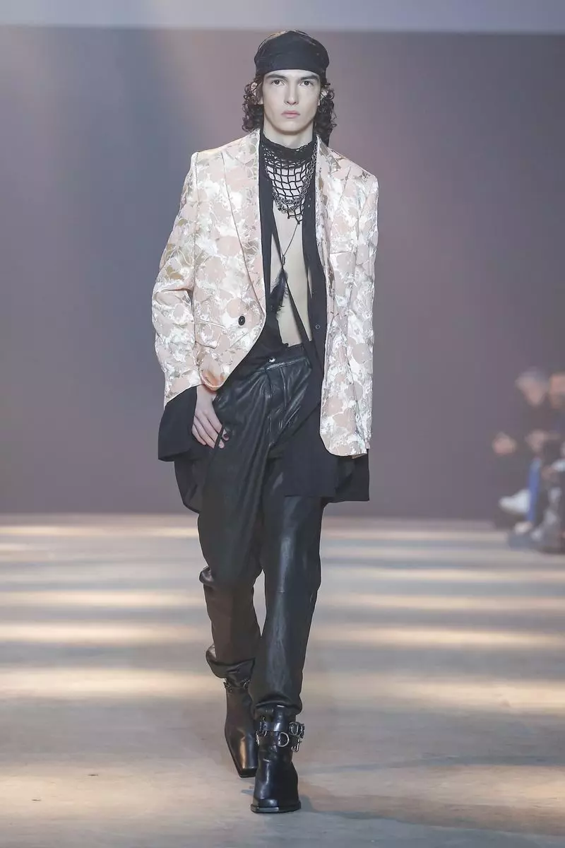 Akanjo lehilahy Ann Demeulemeester Fararano ririnina 2019 Paris22