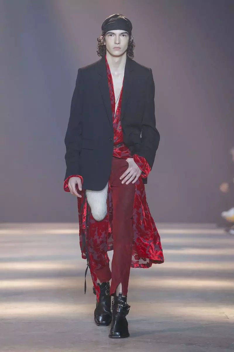 Машка облека Ann Demeulemeester есен зима 2019 година Париз44