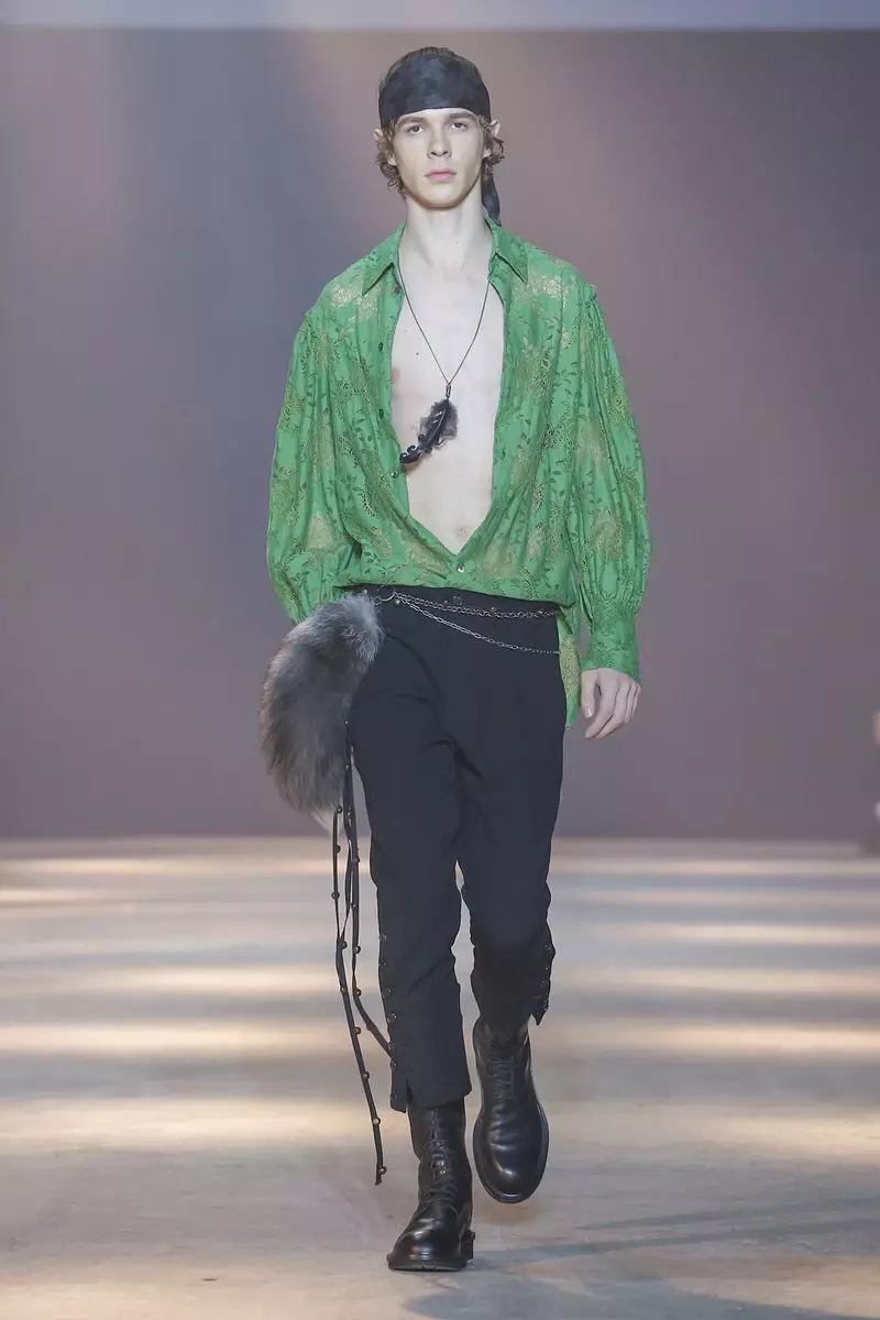 Ann Demeulemeester Dharka ragga ee jiilaalka 2019 Paris48