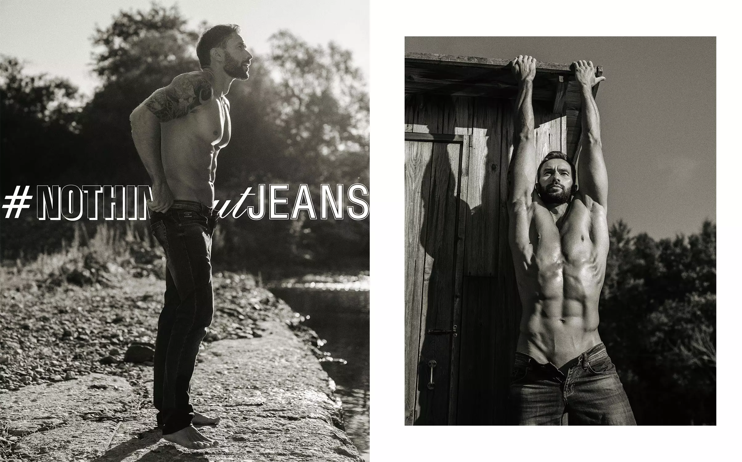 Mae'n Mikhail Fomin yn #NothingButJeans gan Serge Lee