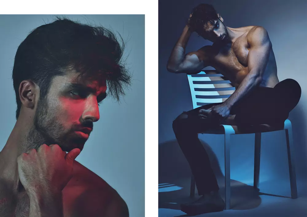 Presentando o modelo masculino español Randy Martos no novo traballo do fotógrafo f4ever.es deseñado por Antonio Bordera.