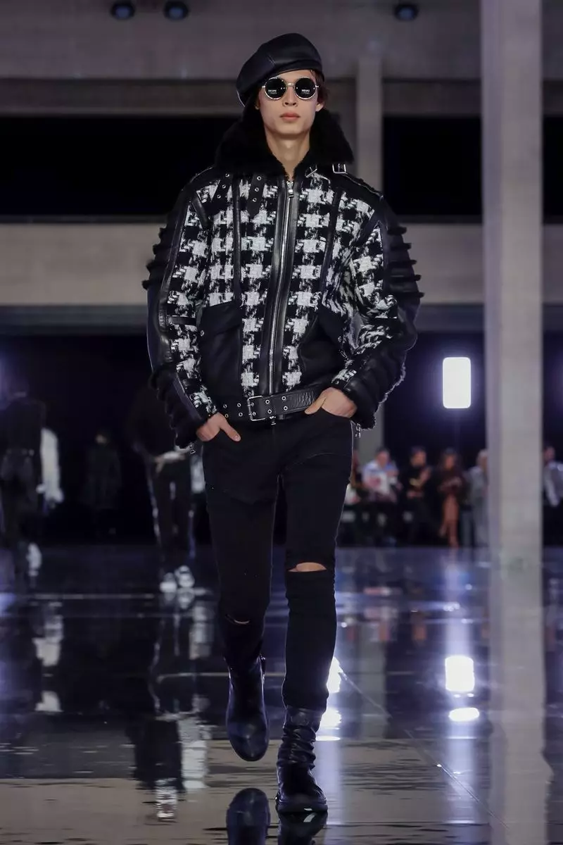 Мужчынская адзенне Balmain Homme восень-зіма 2019 Парыж1