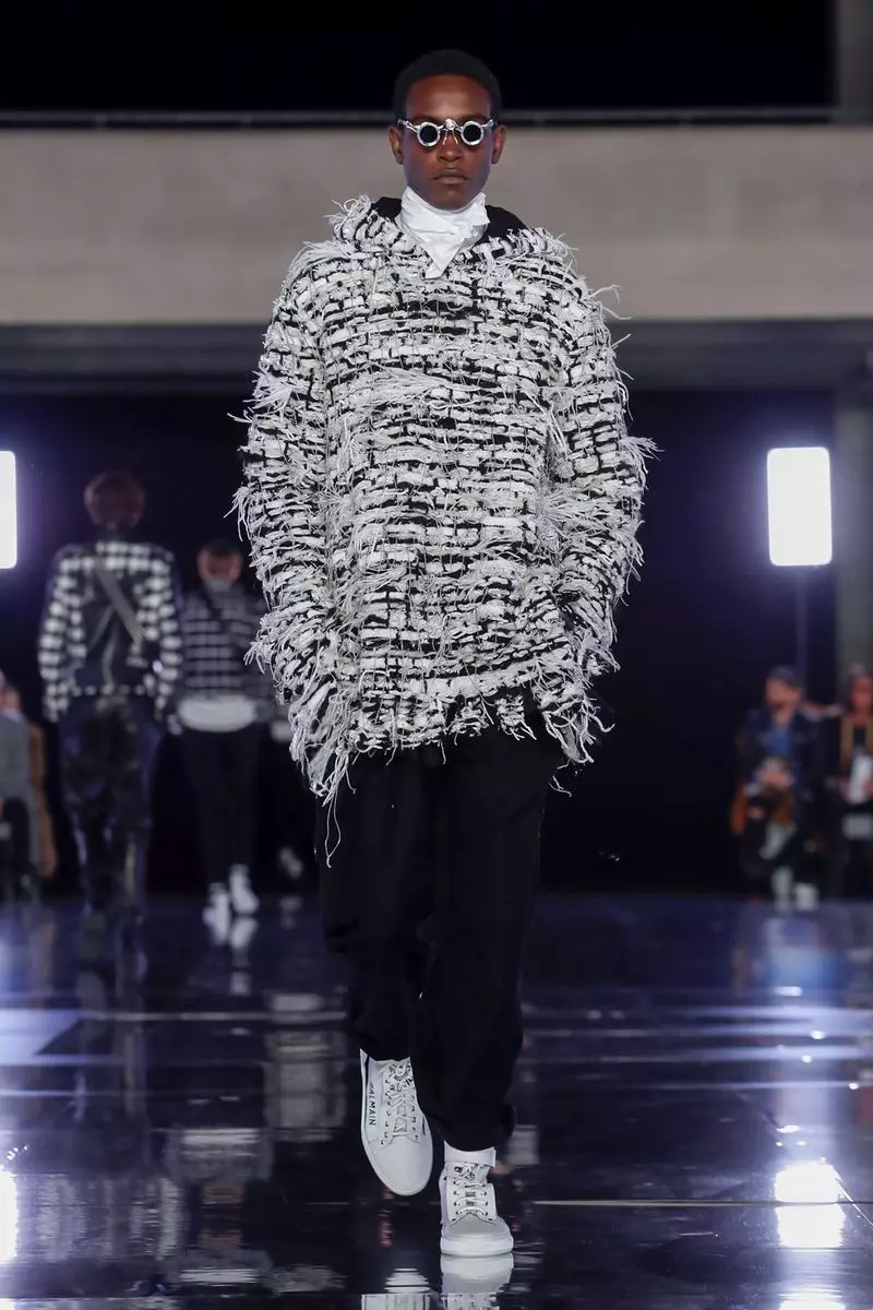 Balmain Homme Pakaian Pria Musim Gugur Musim Dingin 2019 Paris10