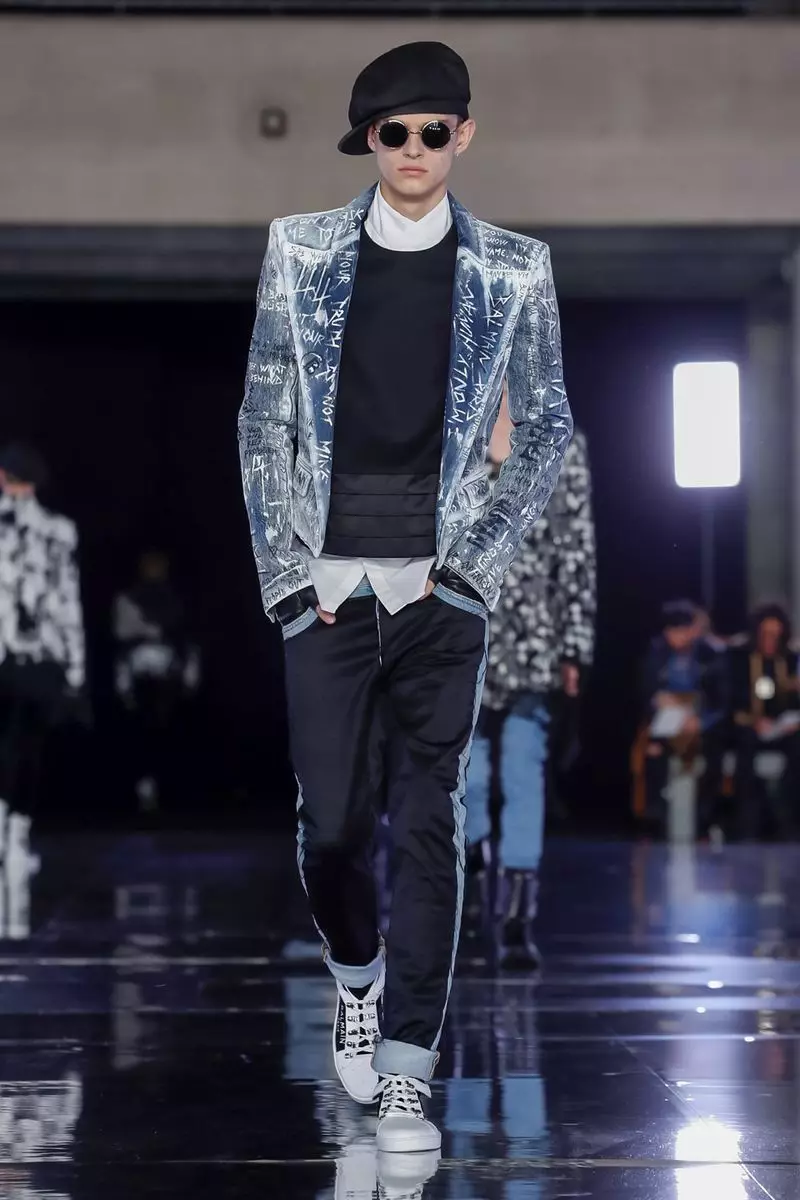 Balmain Homme Menswear រដូវស្លឹកឈើជ្រុះរដូវរងាឆ្នាំ 2019 Paris31