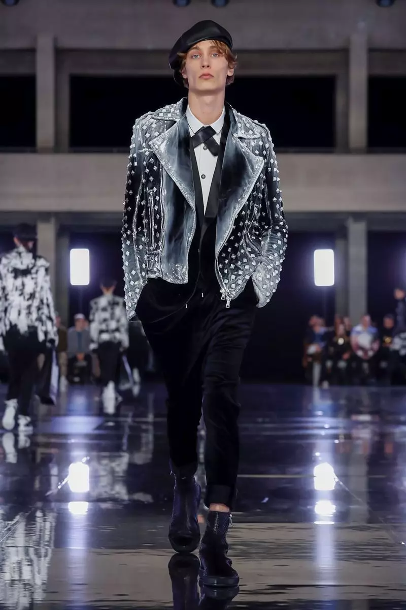 Balmain Homme herrafatnaður Haust Vetur 2019 París38