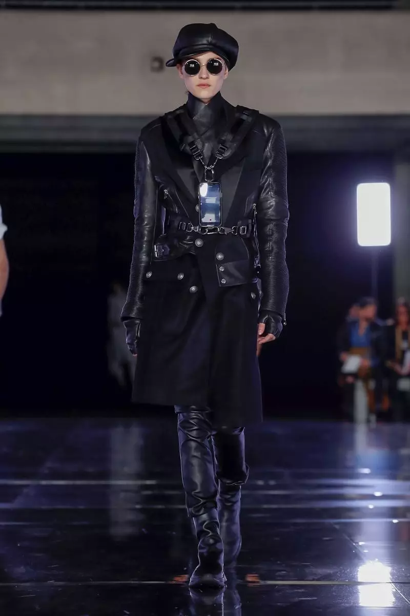 Balmain Homme vīriešu apģērbi rudens ziema 2019 Parīze52