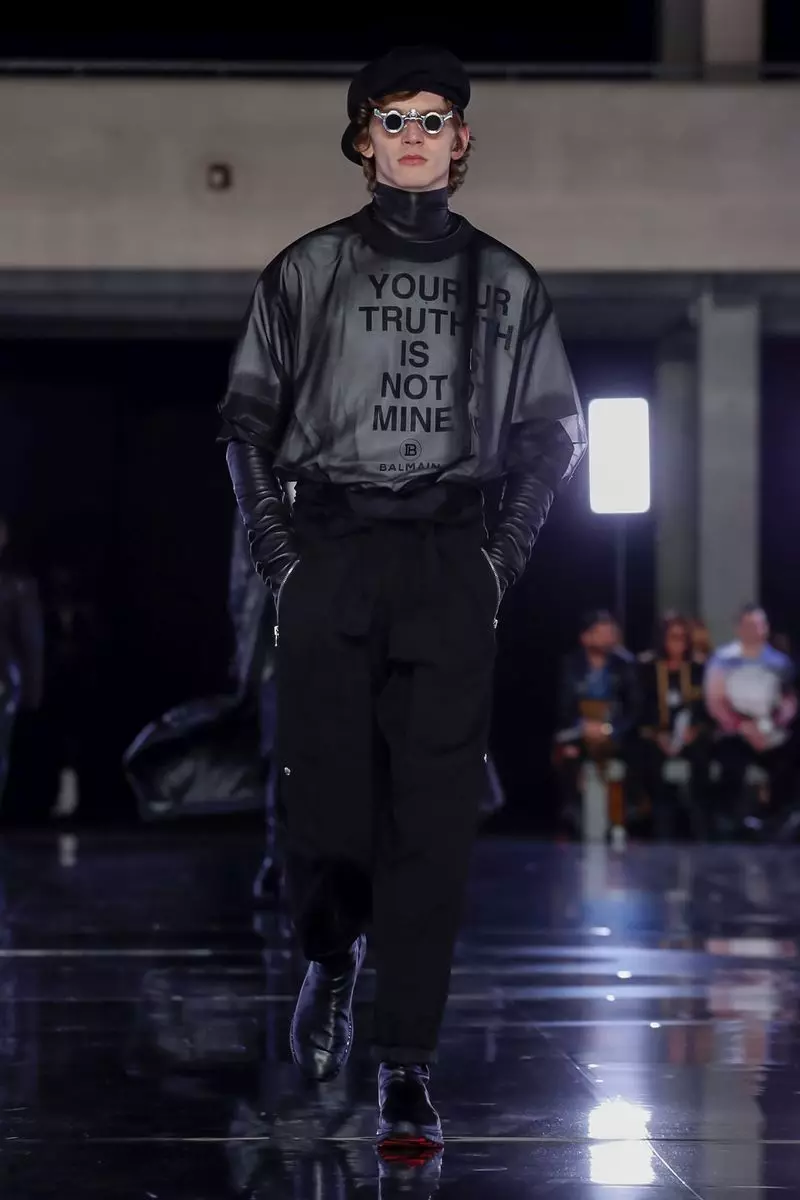 Veshje për meshkuj Balmain Homme Vjeshtë Dimër 2019 Paris66