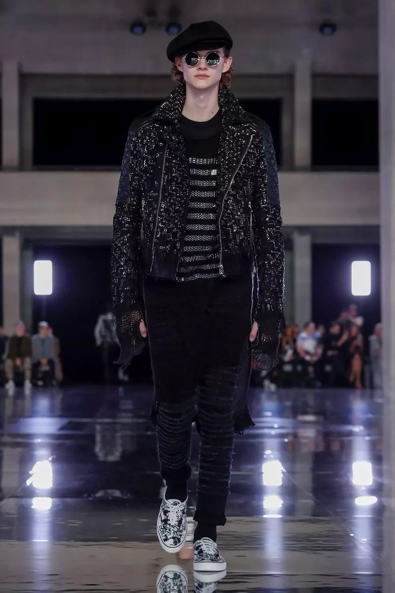 Balmain Homme Menswear Caij nplooj zeeg caij ntuj no 2019 Paris9