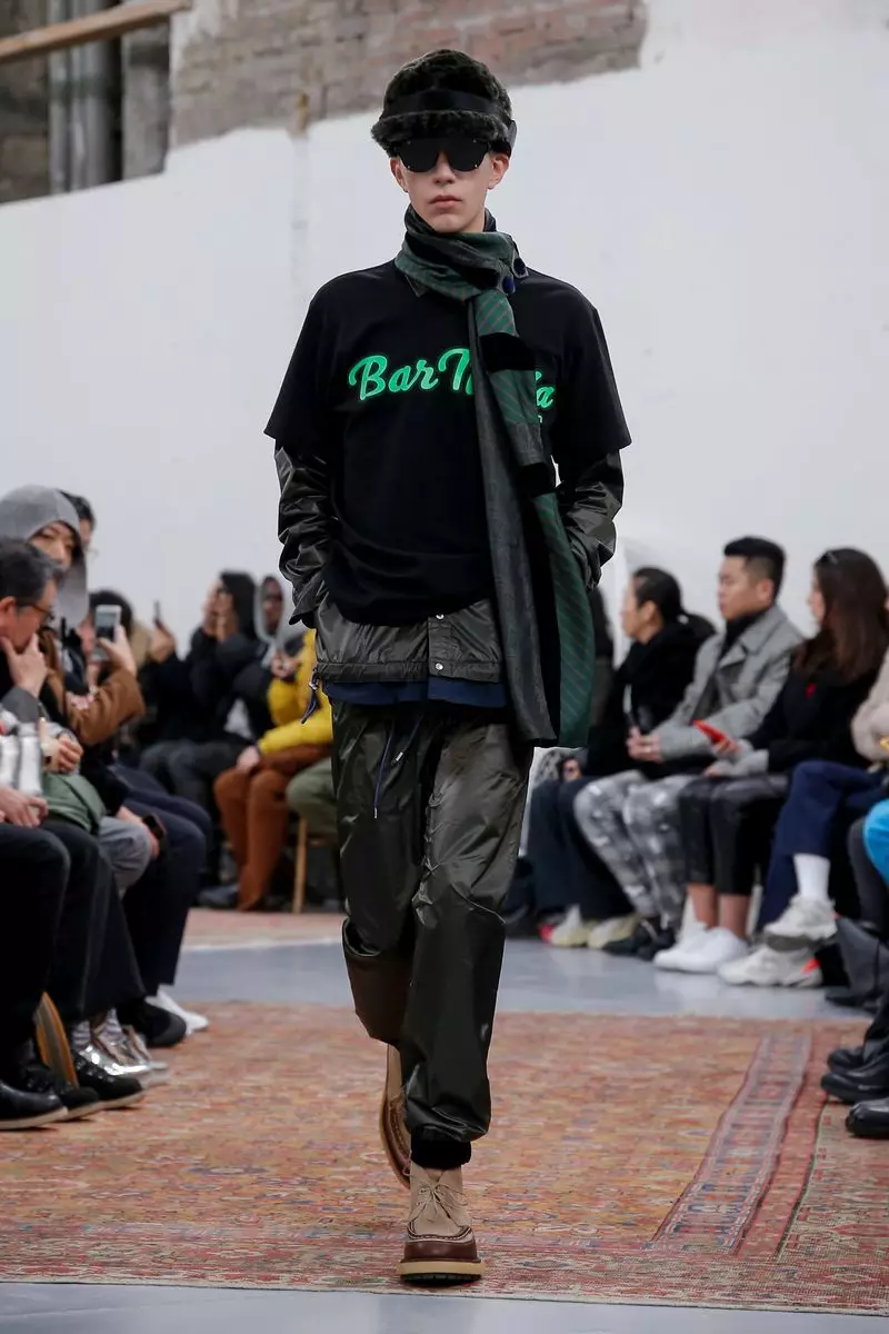 I-Sacai Menswear ekwindla ebusika ngo-2019 eParis19