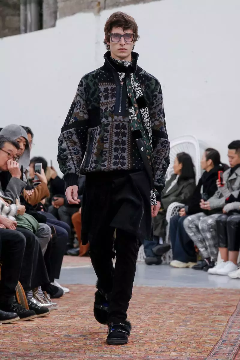 Sacai Menswear ဆောင်းရာသီ 2019 Paris37