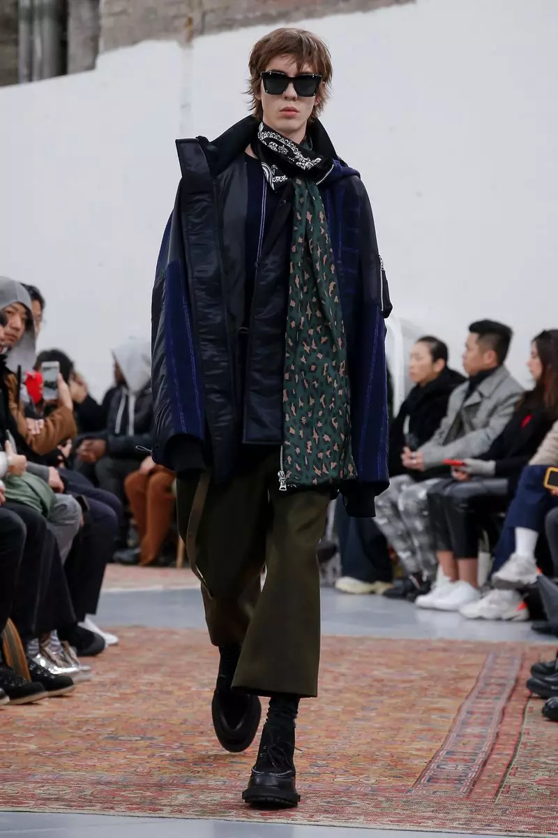 Sacai Menswear ဆောင်းရာသီ 2019 Paris42