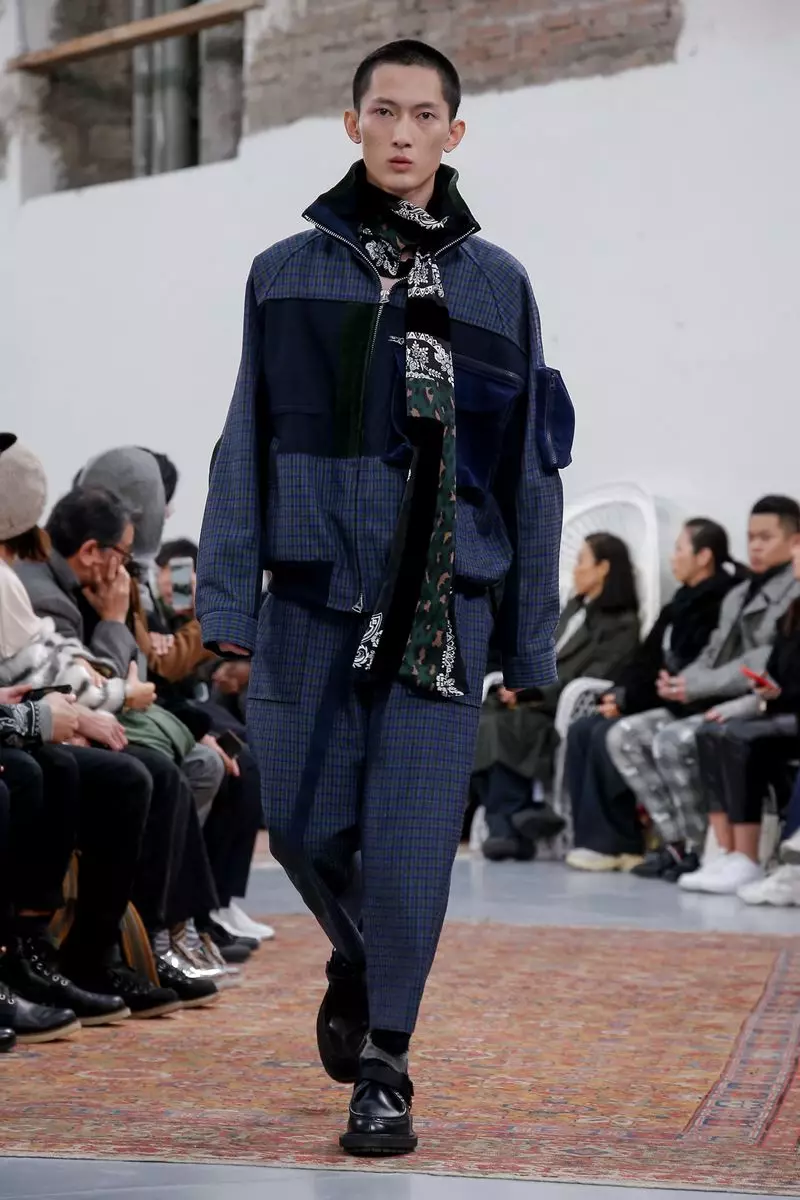 Sacai Menswear ဆောင်းရာသီ 2019 Paris53