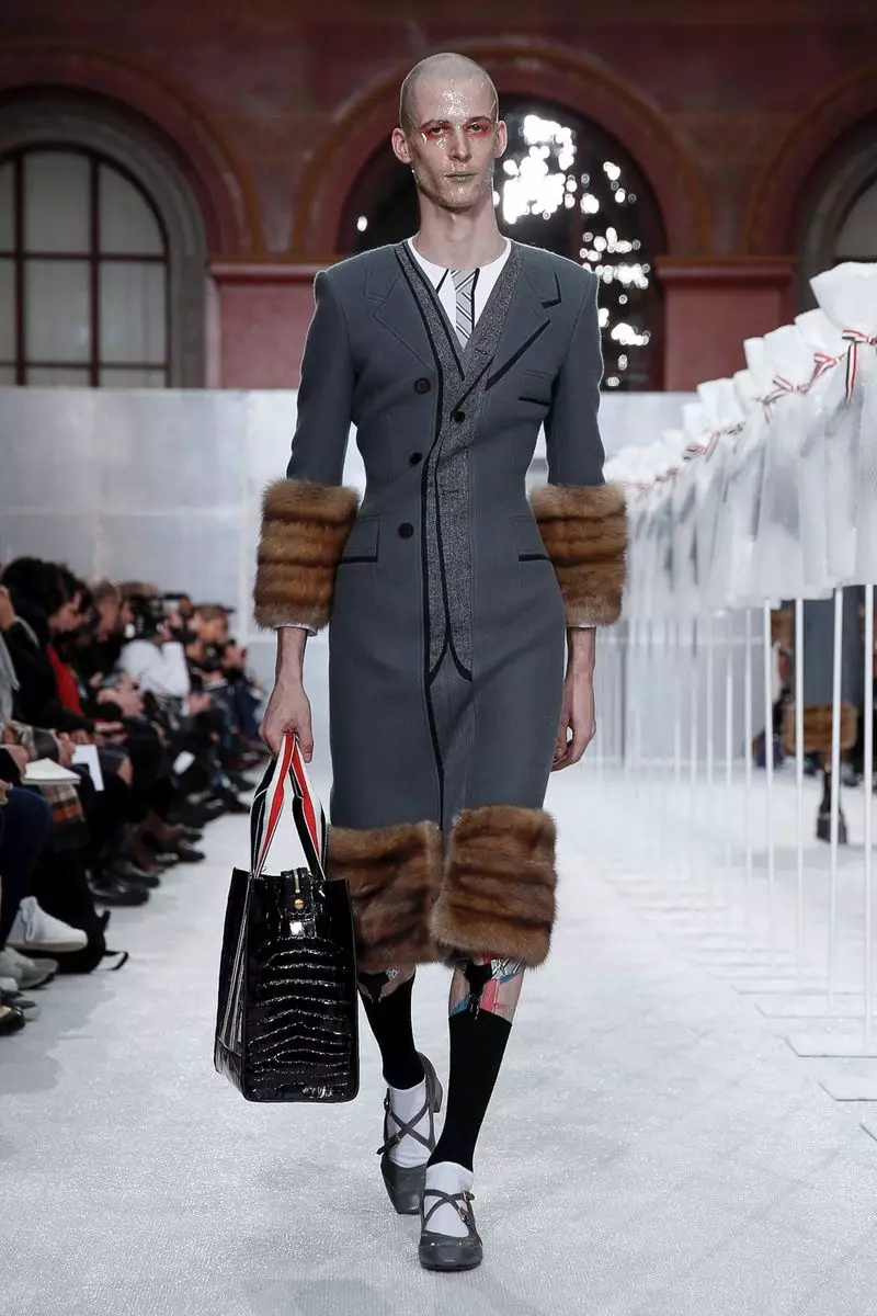 Thom Browne erkaklar kiyimlari kuz-qish 2019 Parij2