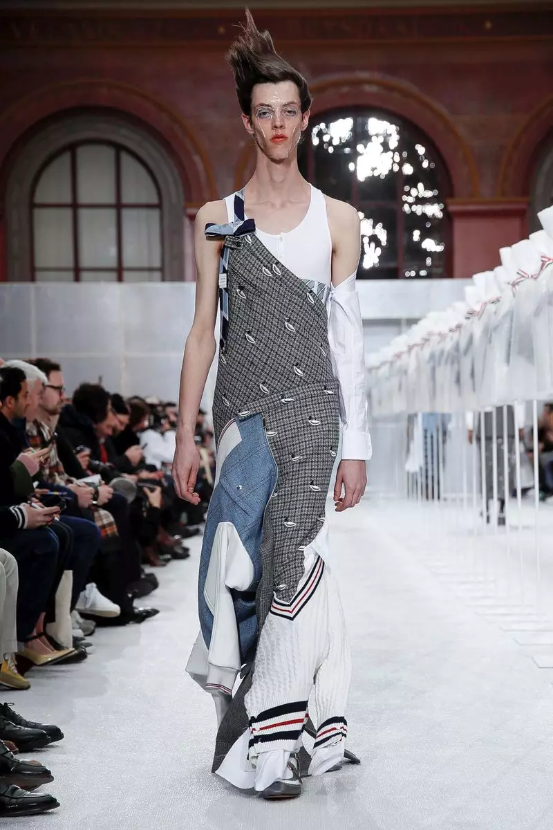 Veshje për meshkuj Thom Browne Vjeshtë Dimër 2019 Paris21