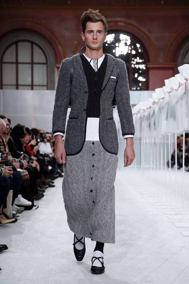 Thom Browne גברים בגדי סתיו חורף 2019 פריז8