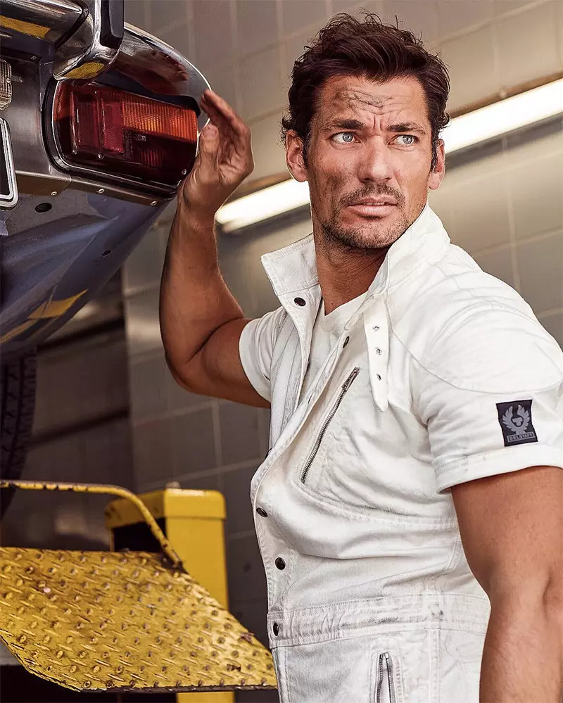 Imodeli ephezulu uDavid Gandy weVanity Fair UK