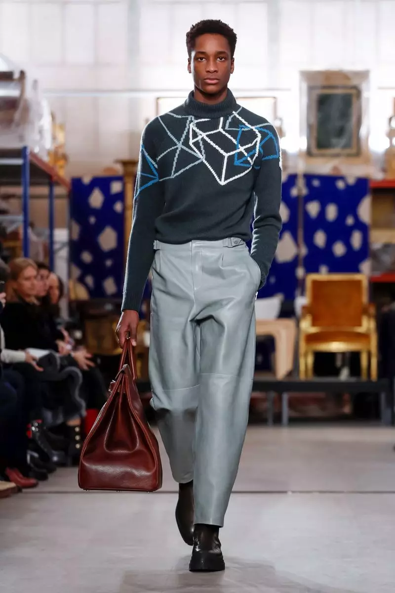 Hermes Menswear Kuanguka kwa Majira ya Baridi 2019 Paris39