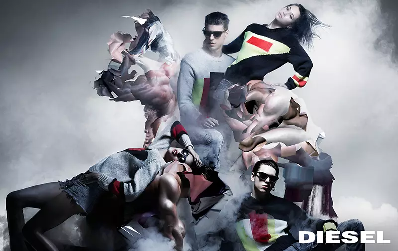 A ‘Campaña neoclásica’ é unha amalgama pop do clásico, o dixital e o real. Marcando o inicio dunha nova era para Diesel e presentando a colección fundacional de Nicola Formichetti para a marca. A campaña e a colección baséanse en tres das atemporais "iconas do diesel": Leather-Rock 'n' Roll, Denim e Military-Utility. Estes tres piares son intrínsecos a Diesel e forman parte dos fundamentos da marca na actualidade. A campaña é un xogo sobre a noción destes clásicos "pop" contemporáneos na moda, mesturado cunha visión do clásico na arte, unha nova forma de espírito alternativo de Diesel. Estrelas como Colton Haynes e Kiko Mizuhara sentan facilmente ao lado do elenco de personaxes, desde modelos e actores ata músicos e meros mortais de reparto de internet, marcados por espidos masculinos abstraídos, "fallados" e musculares. Todos forman parte da nova comunidade global de Diesel, democráticamente "fallada". A campaña é un repaso lúdico a través de imaxes fundamentais lembradas tanto para Nicola Formichetti como para Nick Knight e unha sofisticada formación de algo novo a través do medio dixital. "A nova visión da marca é forte tanto para homes como para mulleres, é unha visión unida", di Nicola Formichetti. «Hai grupos de nenos e nenas, lisos e de rúa, todo parece igual. Trátase dunha mestura de persoas que se atopan no espazo dixital así como actores, modelos e músicos; é unha visión pop inclusiva de todo tipo de persoas que son fieis a si mesmas. O casting é unha gran parte do que facemos en Diesel; é a formación dun novo tipo de tribo". www.diesel.com