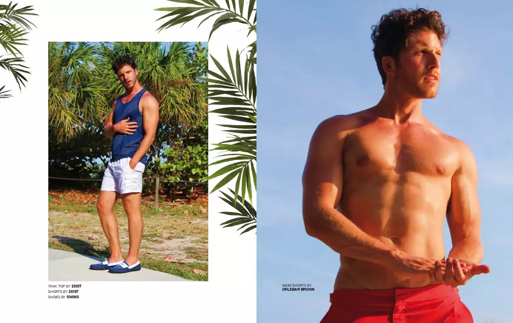 Fotograf Michael Del Buono montre dènye editoryal li pou Blake Magazine ak modèl Alexei Reyes nan Next Models Miami. Styling pa Taylor Bianco.