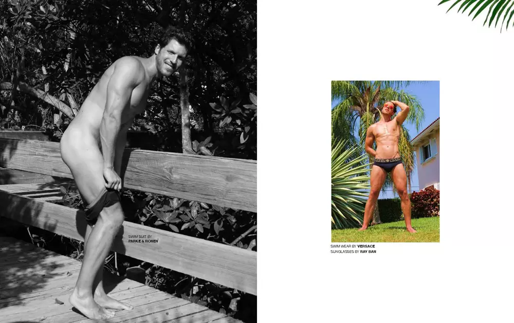 Fotograf Michael Del Buono montre dènye editoryal li pou Blake Magazine ak modèl Alexei Reyes nan Next Models Miami. Styling pa Taylor Bianco.