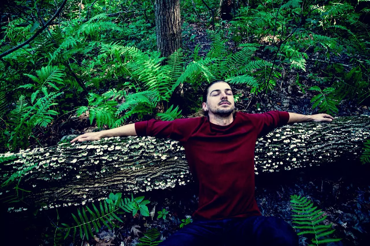 'Into the Woods' reflektéiert d'natura Outdoords Schéinheet vun der Hand vun der männlecher Muse. Dëst ass déi lescht Serie mat der Muse Joe Synnott.