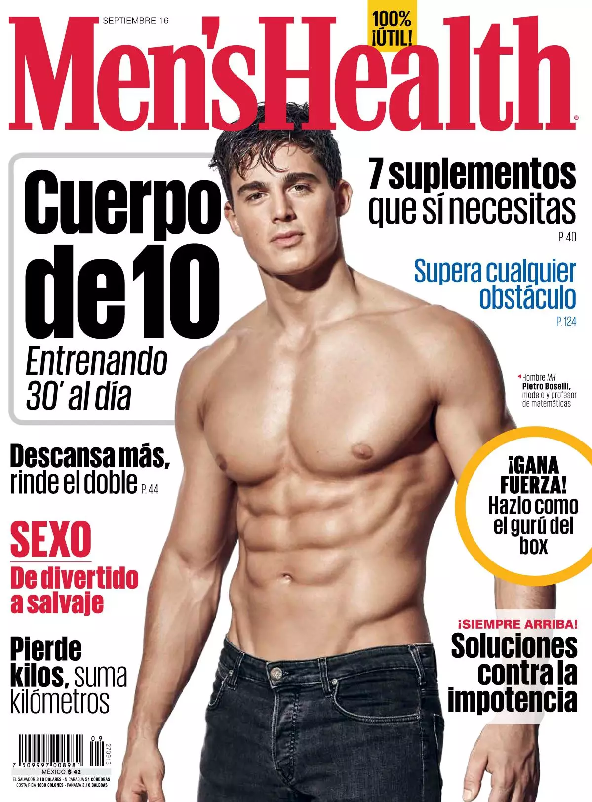 Pietro Boselli za Men's Health Mexico u rujnu 2016