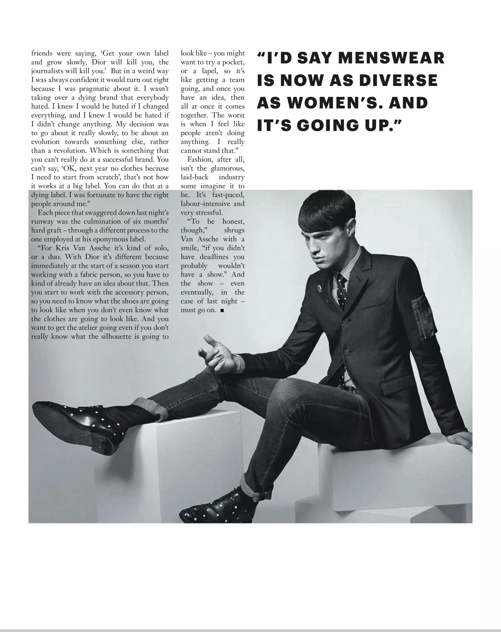 GQ Australia september / oktober 2014 'HOW DIOR HOMME HIT SHANGHAI' Ph: David Slijper Styling: Wayne Gross