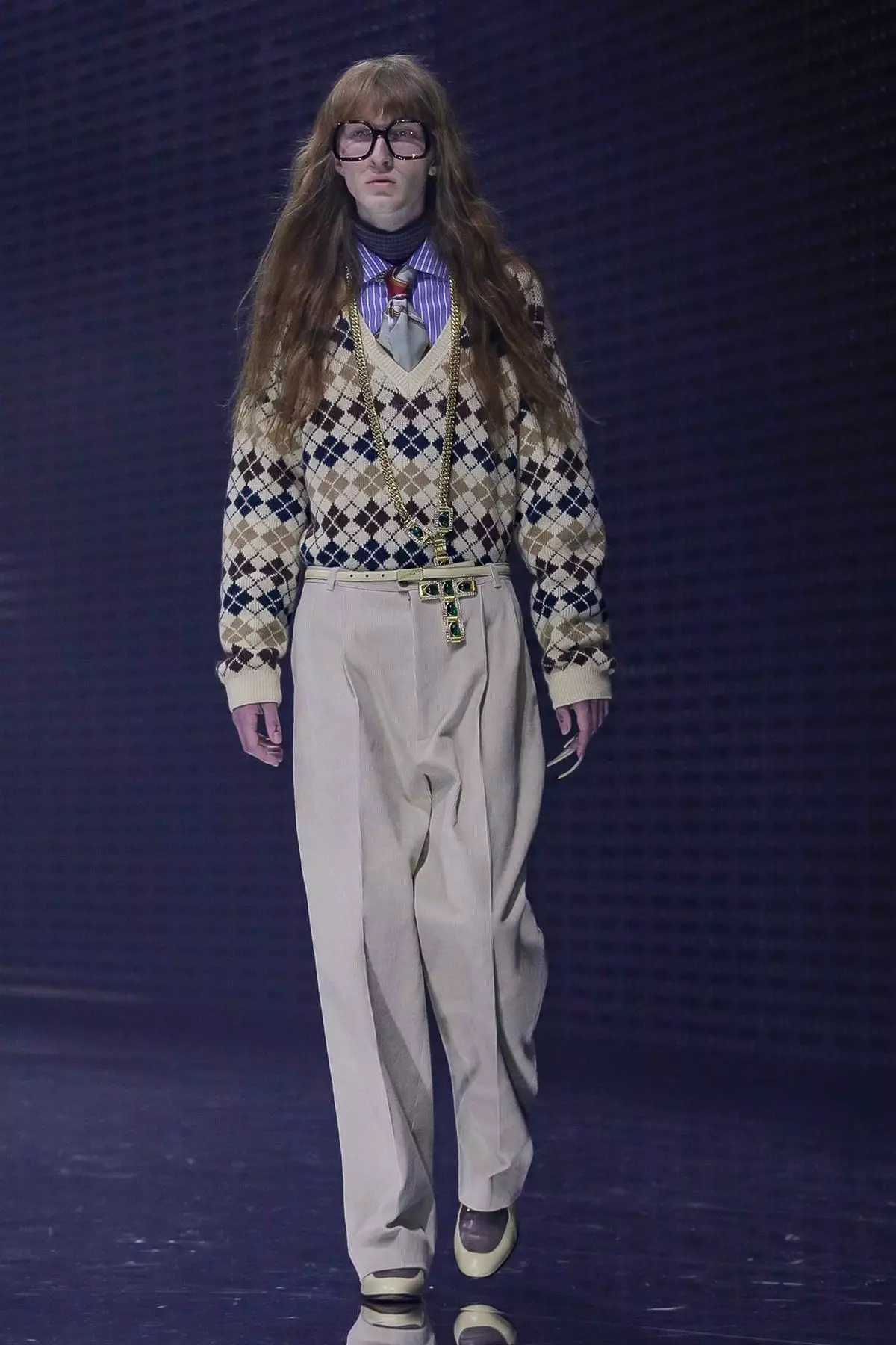 Gucci පිරිමි සහ ගැහැණු වැටීම ශීත ඍතුව 2019 Milan8