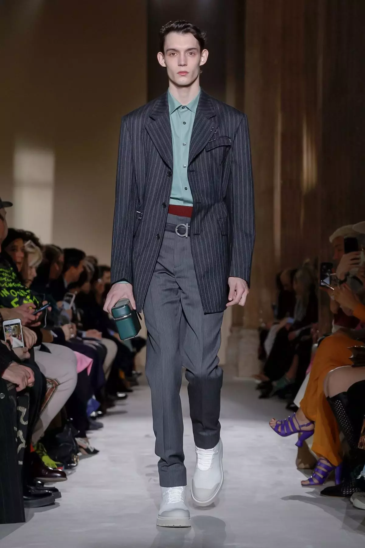 Salvatore Ferragamo Maza & Mata Faɗuwar hunturu 2019 Milan6