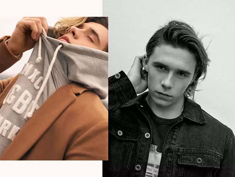 Brooklyn Beckham (London, 1999) wuxuu si buuxda u muujinayaa qiyamka muhiimka ah ee Pull&Bear: dhalinyarada, hal-abuurka, ka go'naanta bulsho iyo deegaan iyo ruux caalami ah