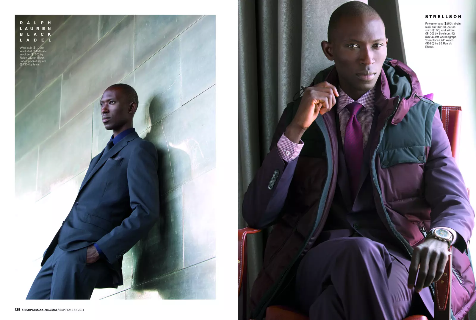 Armando Cabral na Karl Simone na Sharp Magazine