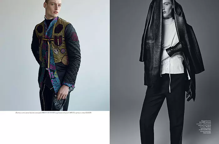 Vogue Ukraine Men F/W 2016: Roberto Sipos, Nagi Saka