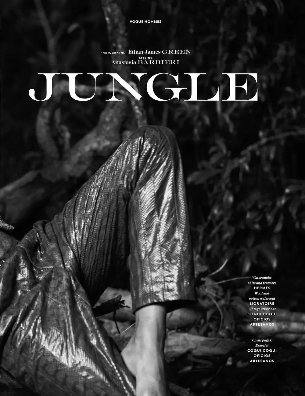 Jungle d'Ethan James Green per a Vogue Hommes Paris SS1912