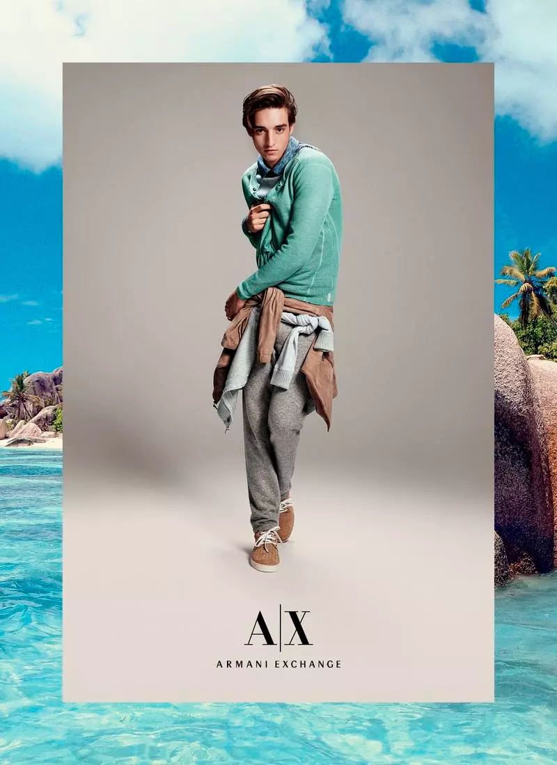 Sina Jourdan Copeland at Luca Jamal ay nangunguna sa Spring/Summer 2015 campaign ng Armani Exchange, na kinunan ni Cass Bird at inistilo ni Heathermary Jackson.