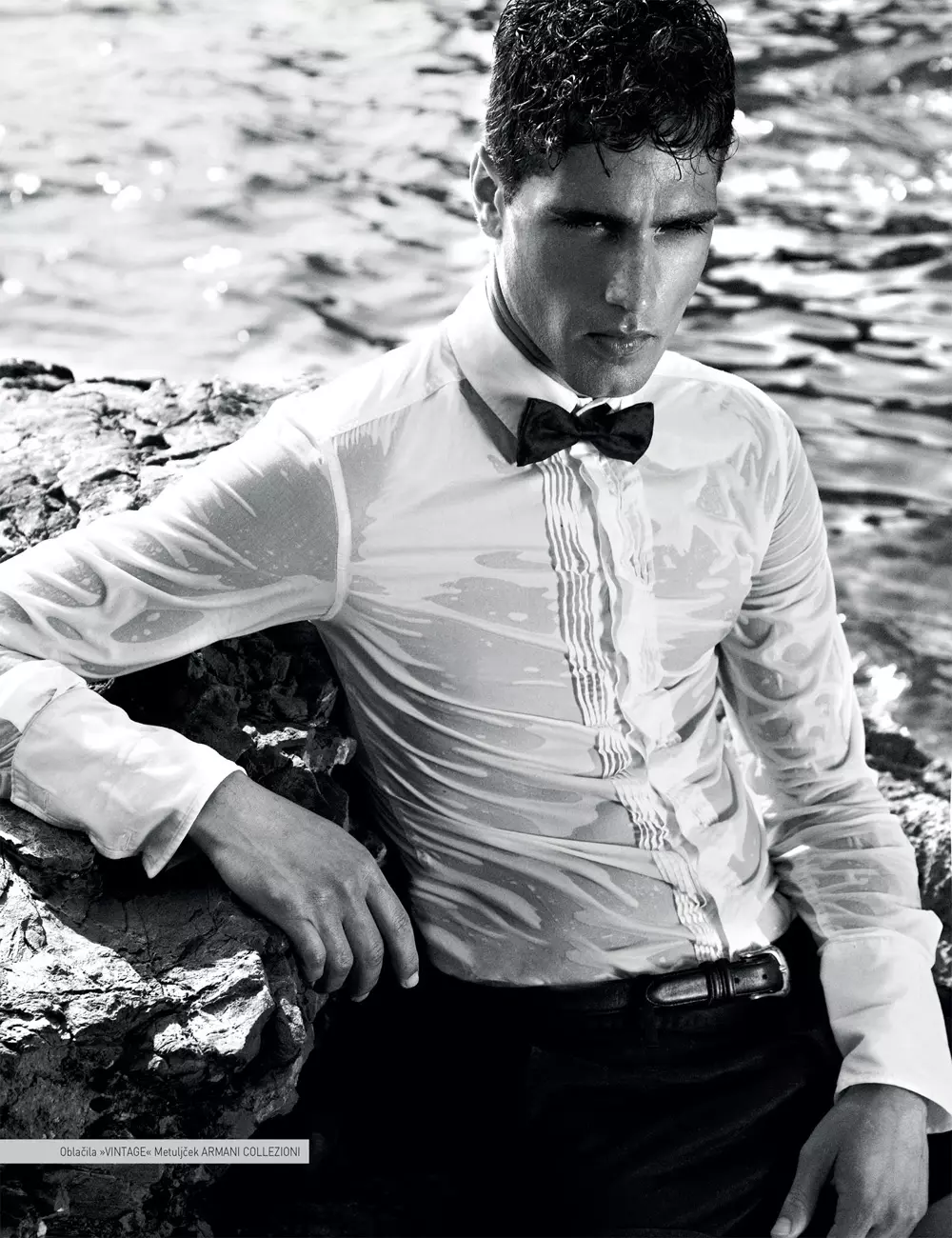 Fabio Mancini dalam muka depan editorial LA GRANDE BELLEZZA untuk David Magazine Spring Summer 2015