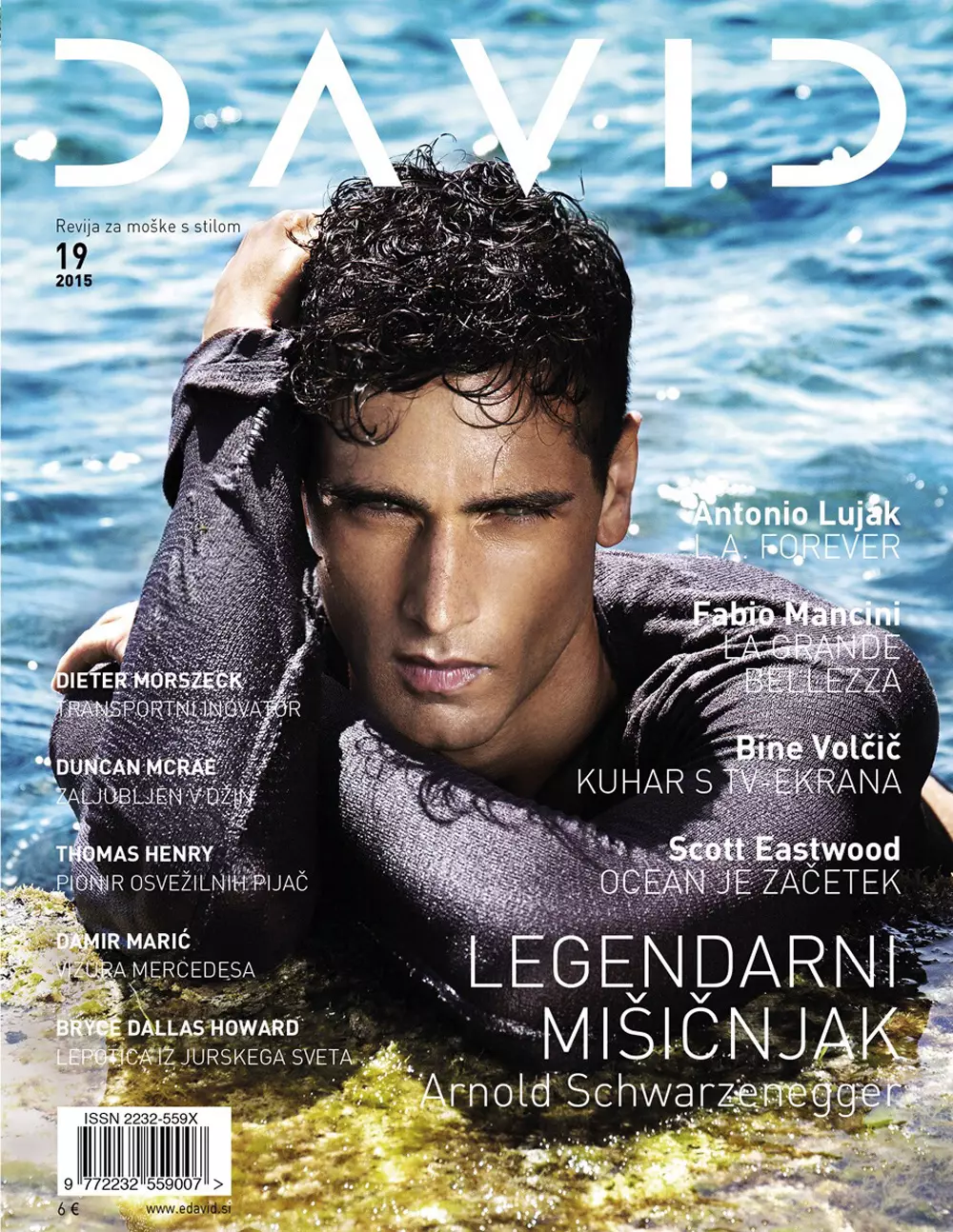 Fabio Mancini dalam muka depan editorial LA GRANDE BELLEZZA untuk David Magazine Spring Summer 2015