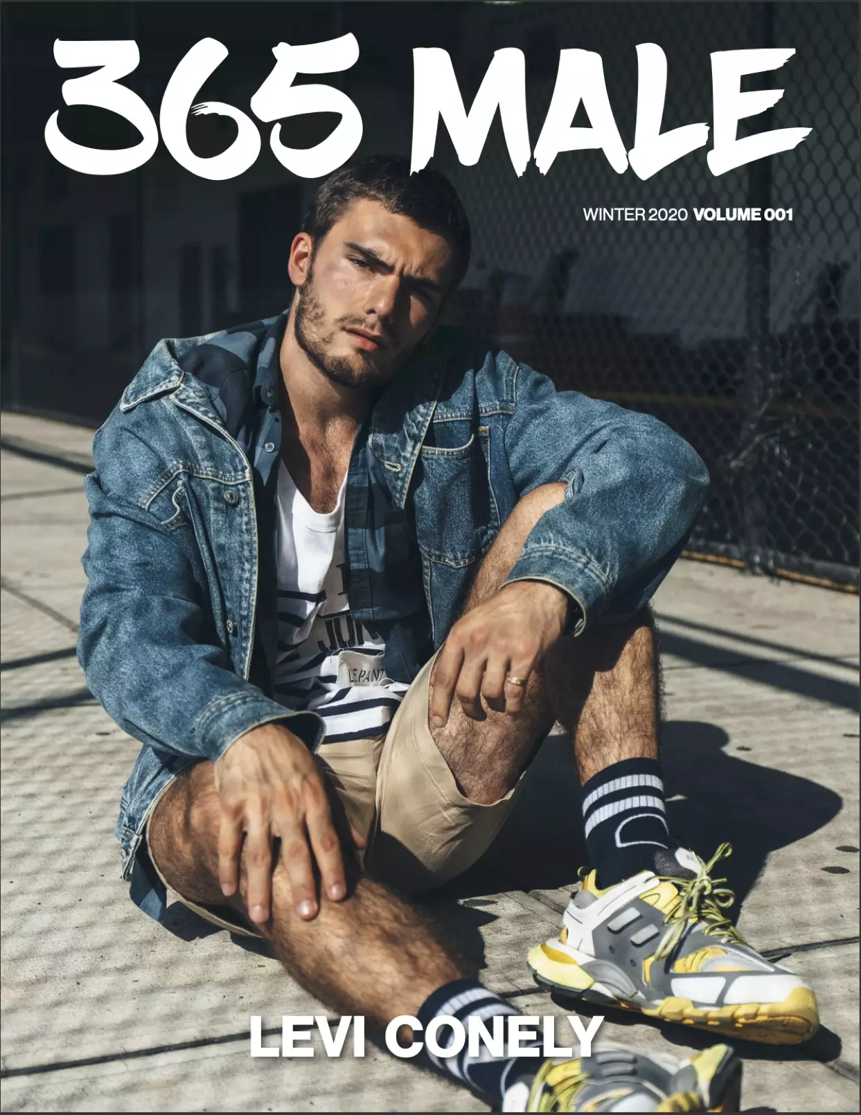 Modelo Levi Conely para 365 Male Magazine