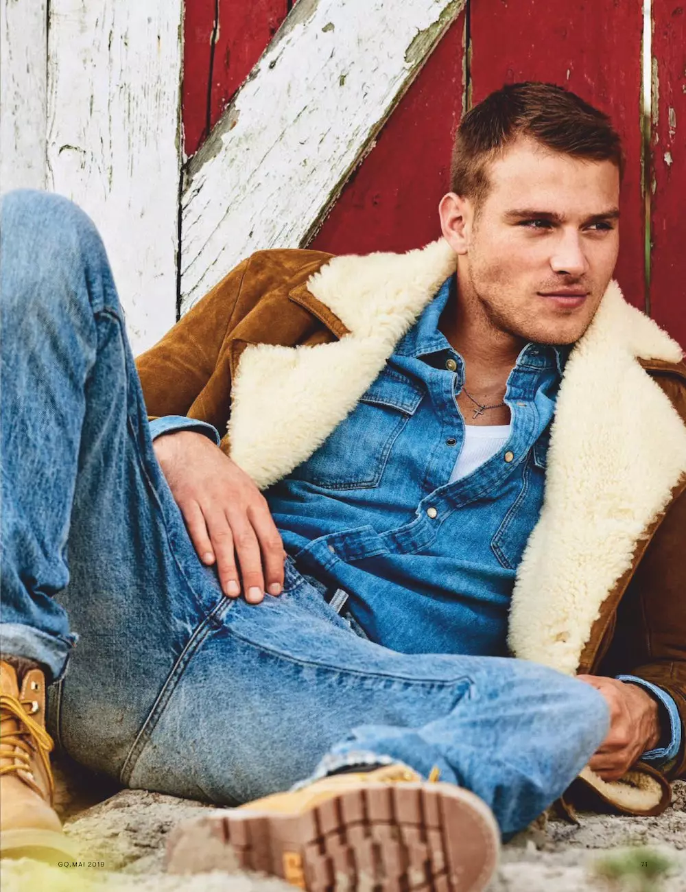 Litšebeletso tsa Matthew Noszka 'Black & Blue' bakeng sa GQ Germany May 2019 22626_12