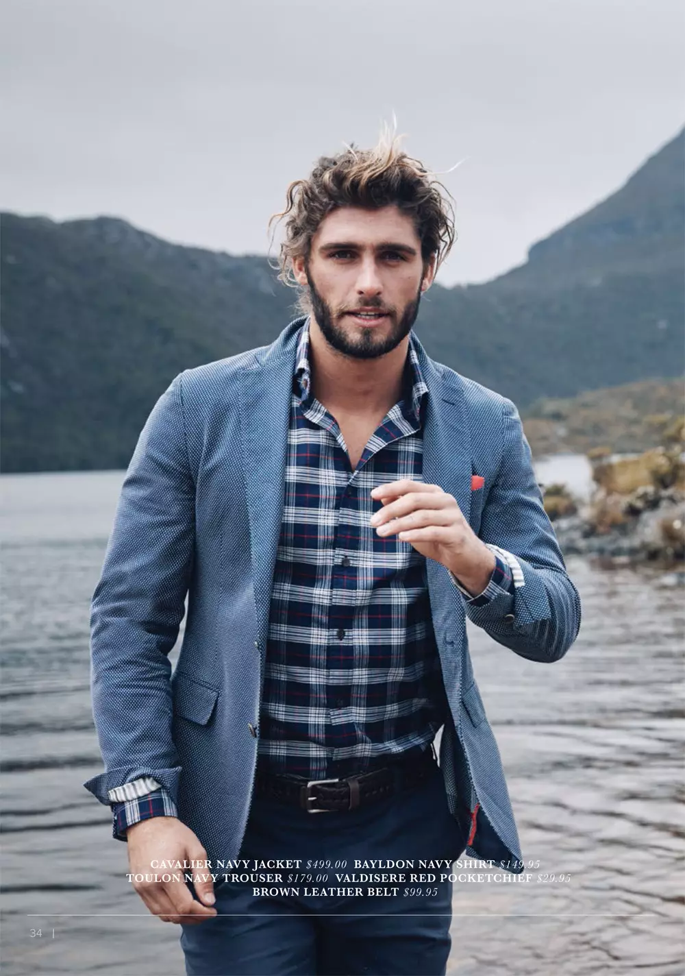 Kutipan dari M.J. Bale Autumn/Winter 2015 Men's Campaign. M.J. Bale turun ke alam liar Cradle Mountain, Tasmania, untuk memotret kampanye Musim Gugur/Musim Dingin 2015 merek tersebut, yang dirancang sebagai