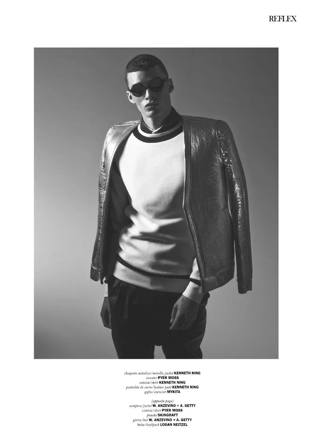 Erstaunt vun dësem schwaarz-wäiss Mouderedaktioun fir September Issue Reflex Homme beandrockend Fotografie vum Geoff Barrenger, Fotograf a mam Haaptmodell Louis Mayhew (aktuell bei NYFW) Hien ass duerch DNA Model Management vertrueden. Styled vum Anthony Pedraza Recht