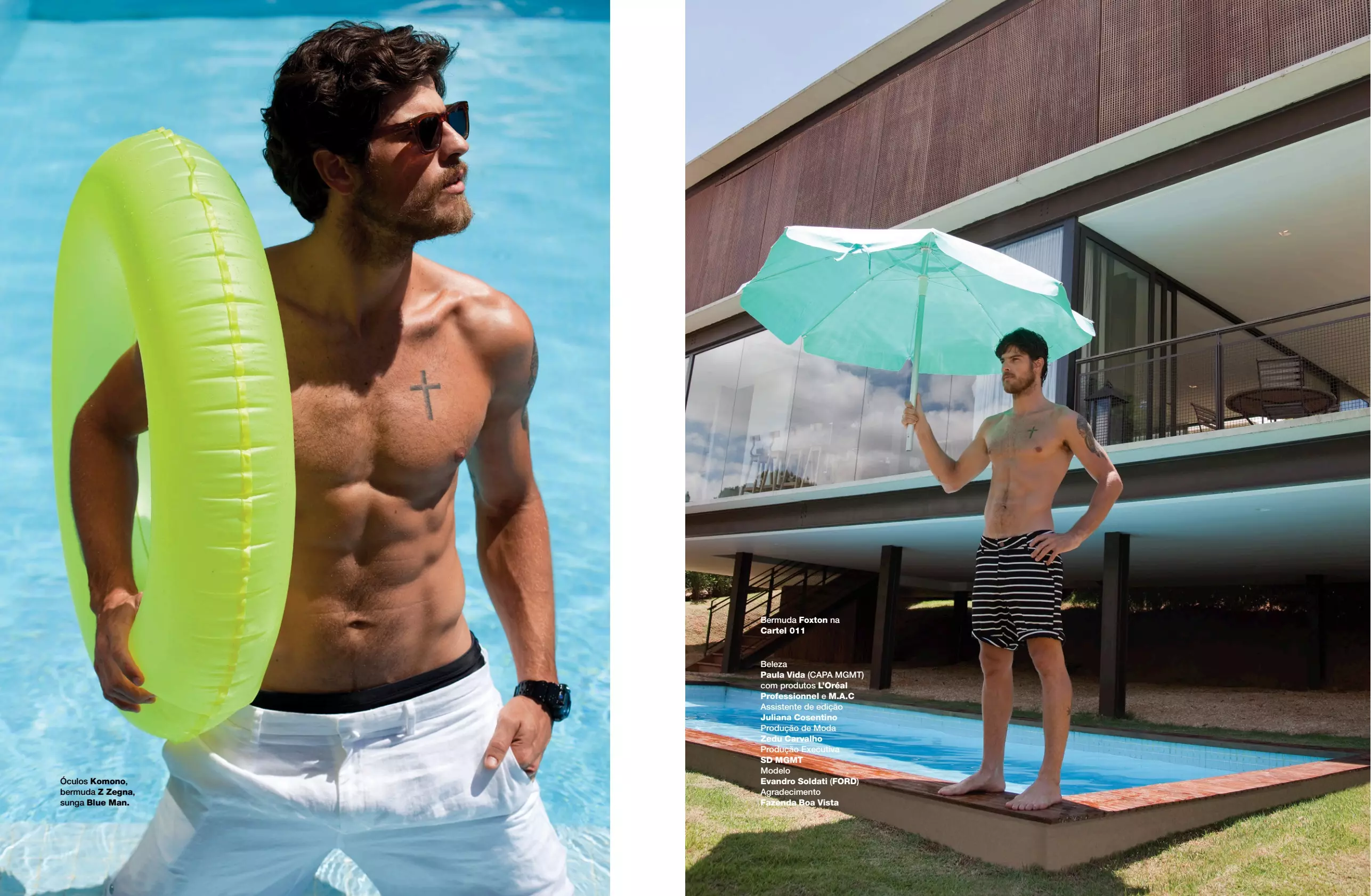 #Trip Em Casa redaksjonelt skudd av Cristiano Madureira med modellen Evandro Soldati Moteredaktør: Paulo Martinez. Hår/sminke: Paula Vida, for L'Officiel Hommes Brazil #08.