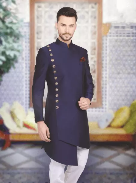 Дизајн на свадбена облека за индиски младоженец 23645_6