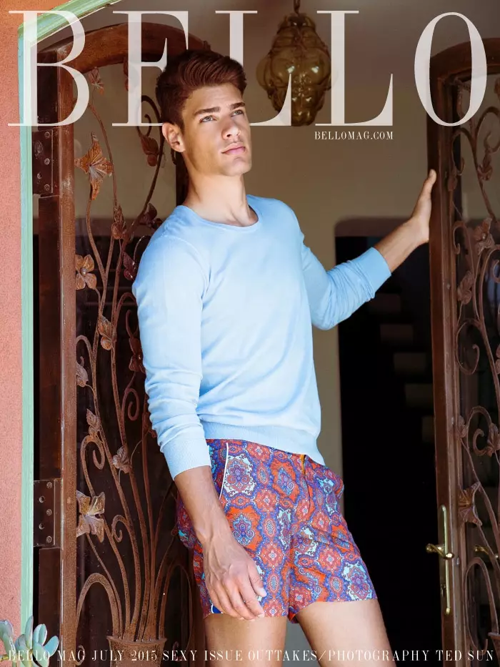 Naujajame #seksualiame @bellomag numeryje su šia redakcija, kurioje pristatomas Brazilijos modelis Lucas Loyola, sukurtas Ted Sun