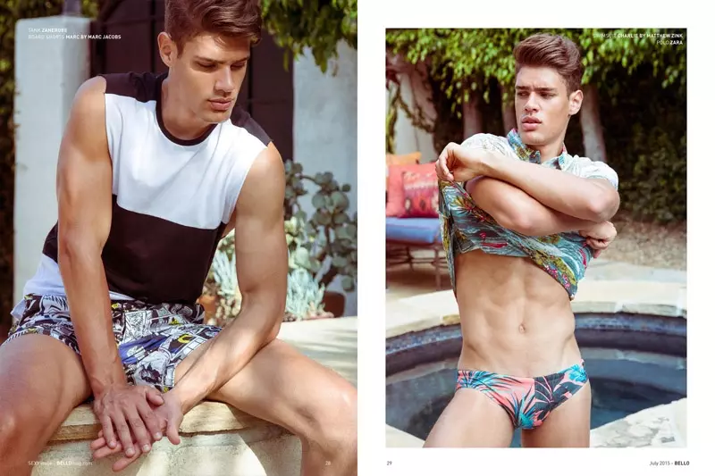 Tetap tenang di dalam edisi #sexy baru @bellomag dengan editorial yang menampilkan model Brasil Lucas Loyola oleh Ted Sun