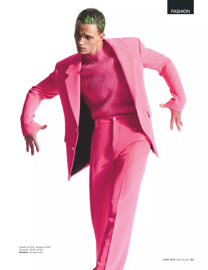 Ledakan Warna sareng Julian Schneyder pikeun British GQ Méi 2019 24068_2