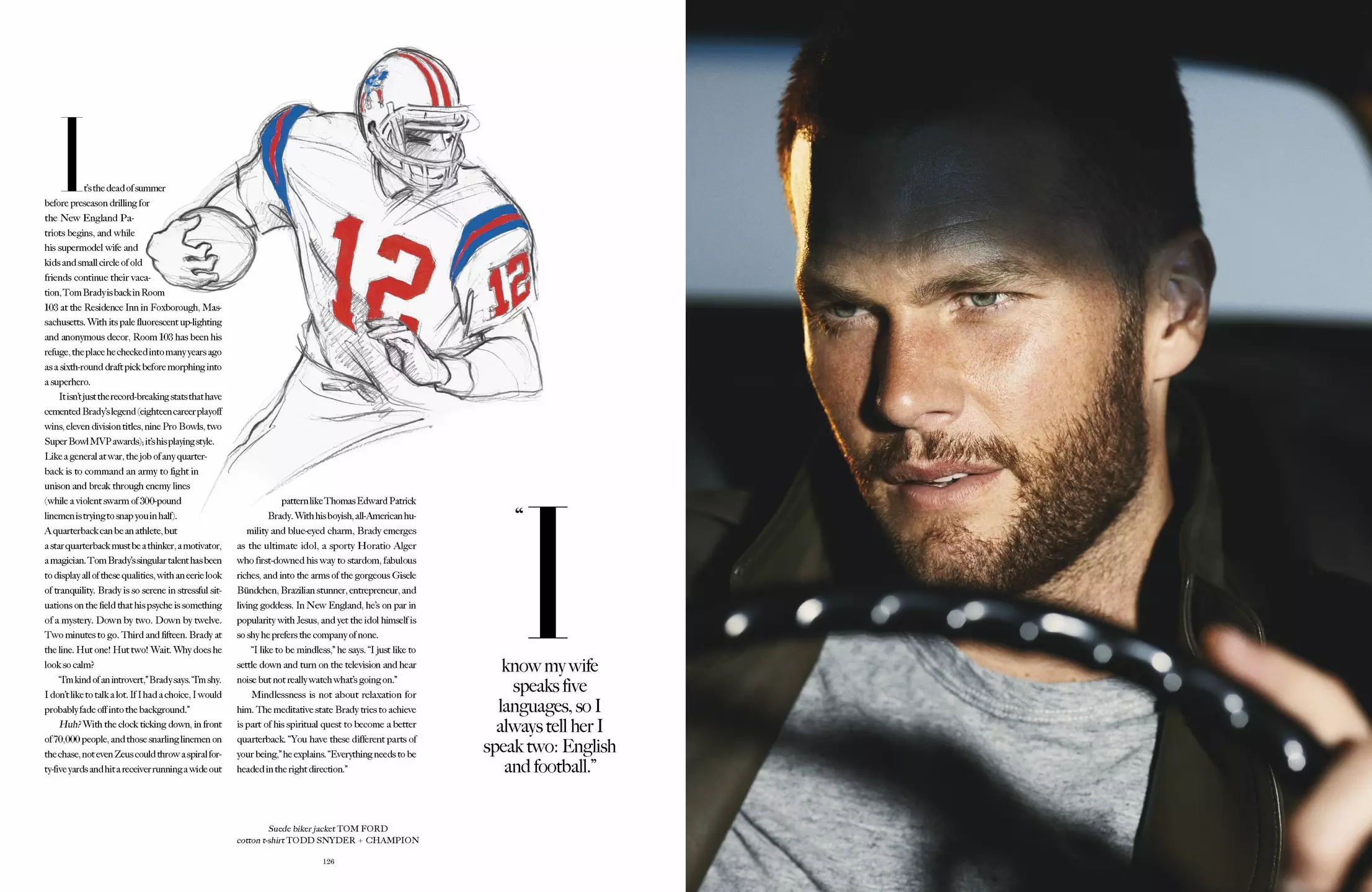 Tom Brady untuk Man of the World