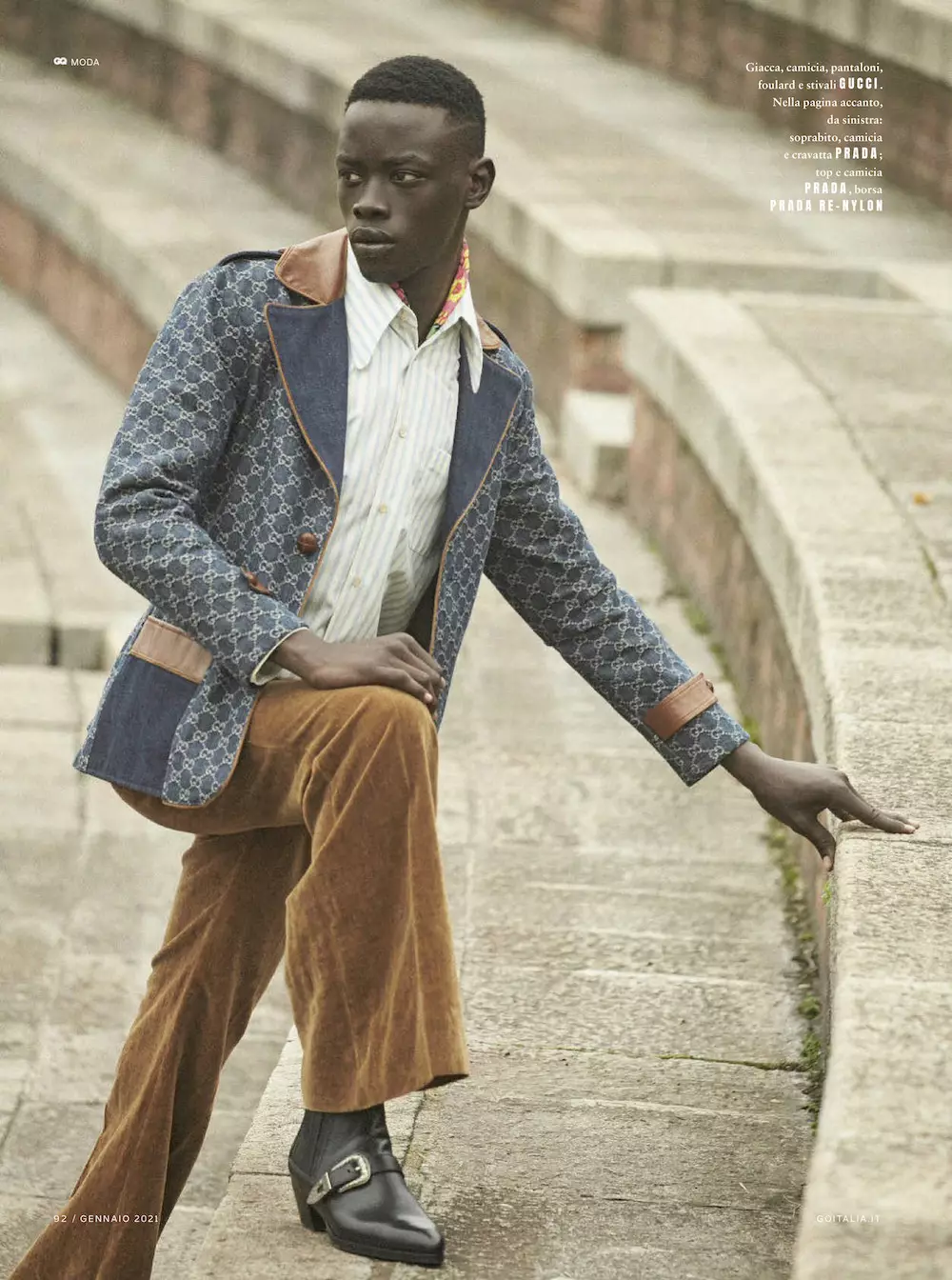 Hyper Styles GQ Italia Mkonzi wa Januware 2021