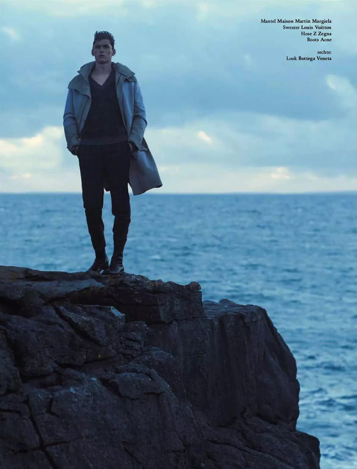 L'Officiel Hommes Tyskland Efterår 2014 A BRAVE HEART Fotograf: Neil Gavin Stylist: Rose Forde Hår & make-up: John Mullan Model: Andres Hayward